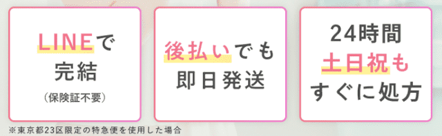特急ピルは24時間LINE申し込み受付
